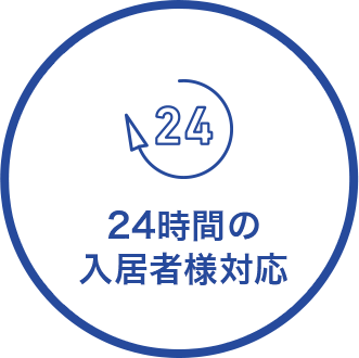 24時間の入居者様対応